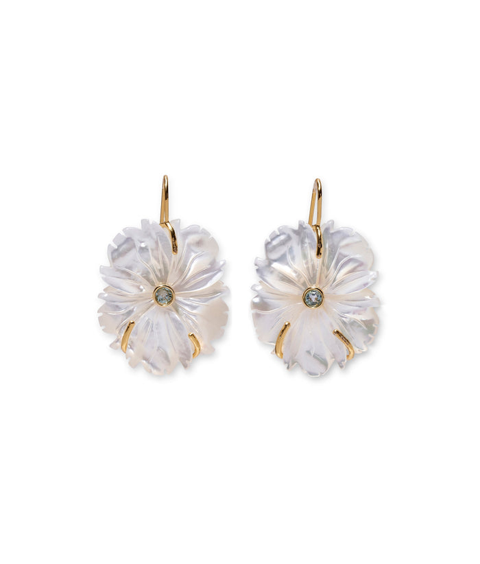 Lizzie Fortunato New Bloom Earrings in Mother-of-Pearl available at Barbara Katz