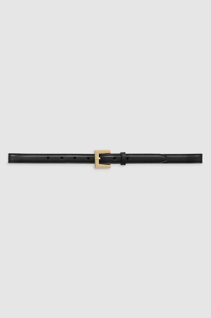 ANINE BING Nicola Belt - Black - Front VIew