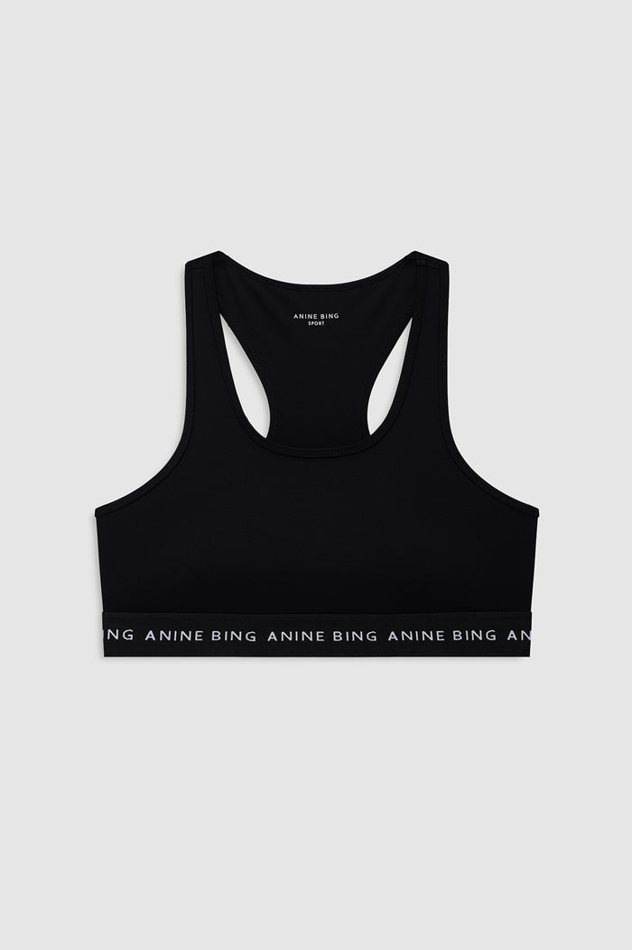 ANINE BING Nono Bra - Black -  front view