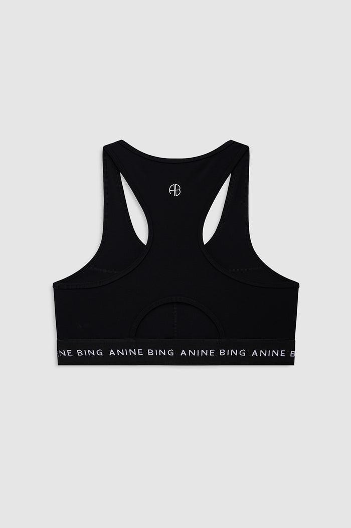 ANINE BING Nono Bra - Black -  back view