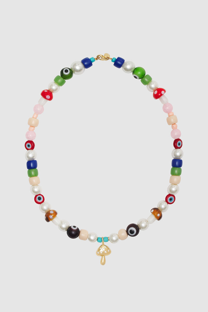 ANINE BING Anine X Bianca Bead Necklace - 14k Gold