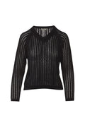 Kinross Openwork Raglan Vee Sweater available at Barbara Katz
