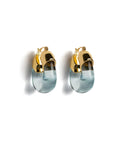 Lizzie Fortunato Organic Hoops in Aqua