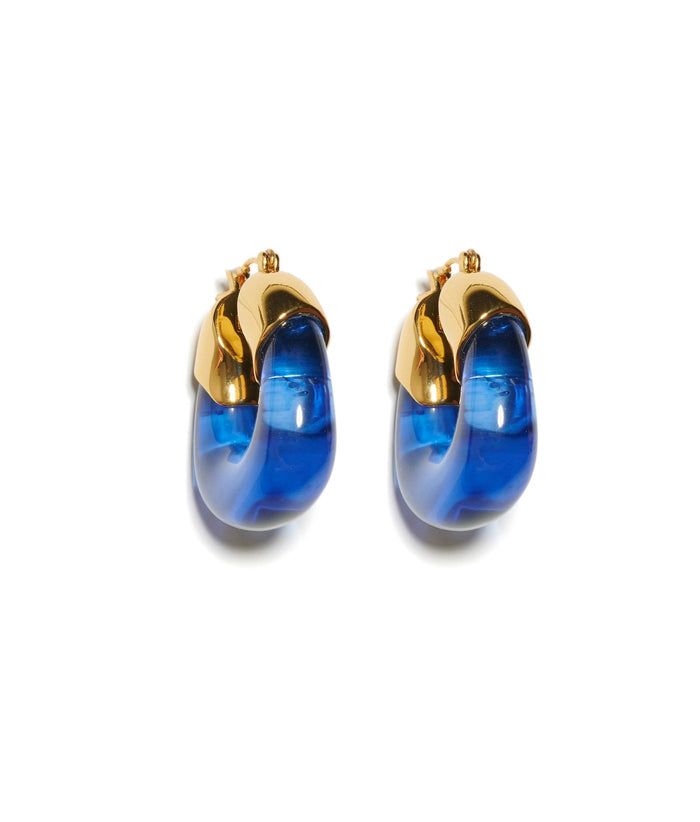 Lizzie Fortunato Organic Hoops in Electric available at Barbara Katz