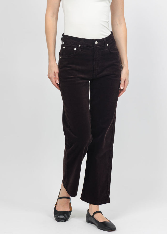 Citizens of Humanity Palma Straight Corduroy Pant in Barrister available at Barbara Katz