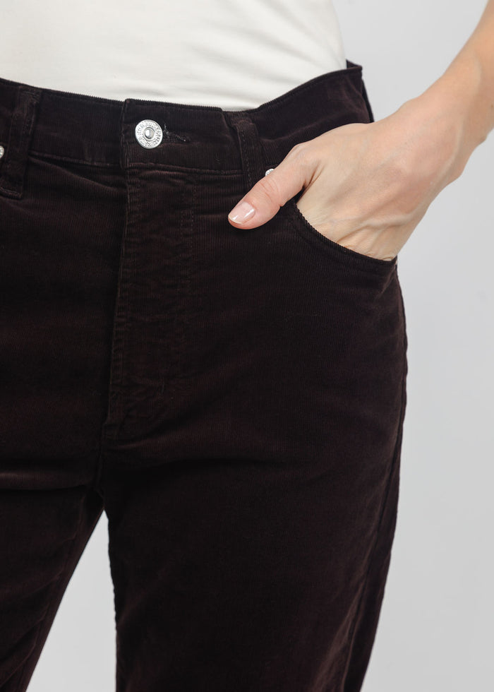 Citizens of Humanity Palma Straight Corduroy Pant in Barrister available at Barbara Katz