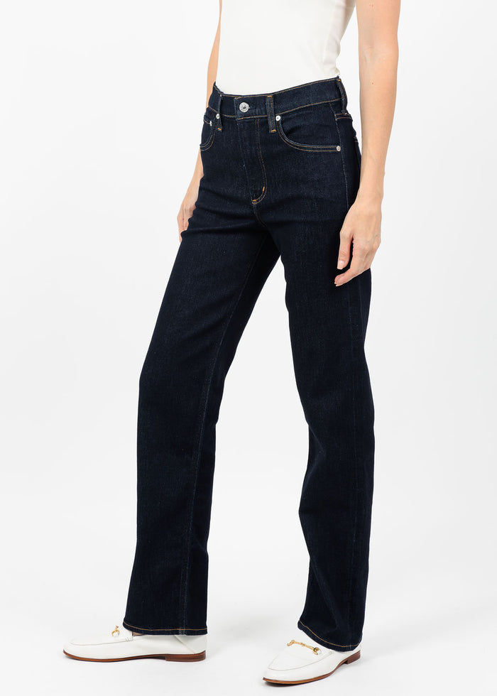 Citizens of Humanity Palma Straight Long Jean in Inky Rise available at Barbara Katz
