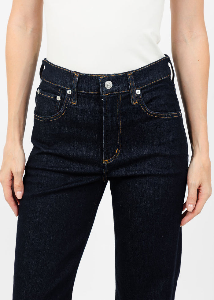 Citizens of Humanity Palma Straight Long Jean in Inky Rise available at Barbara Katz