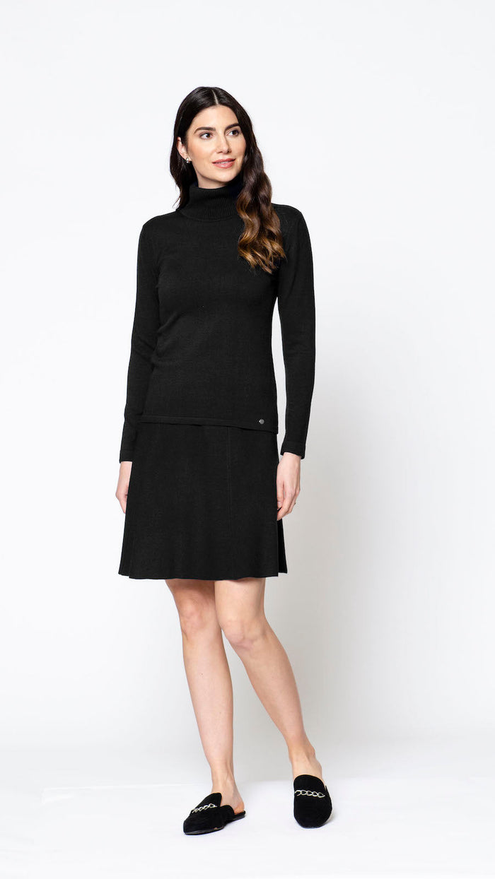 Paris Classic Turtleneck - Black - Barbara Katz