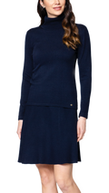 Paris Classic Turtleneck - Dark Navy - Barbara Katz