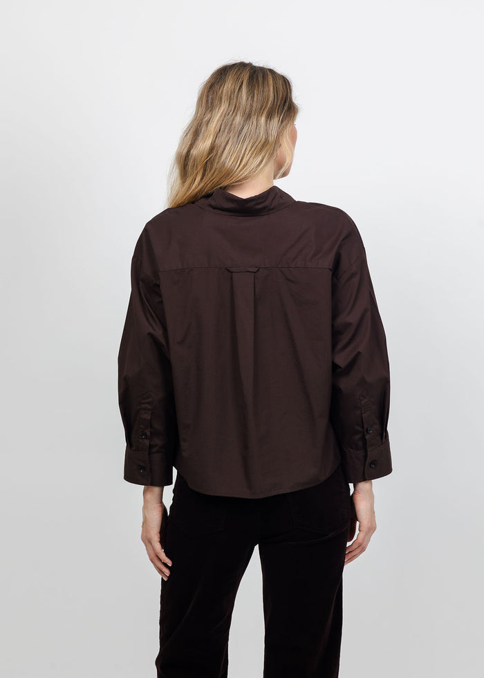 Citizens of Humanity Petit Ami Shirt in Brun available at Barbara Katz