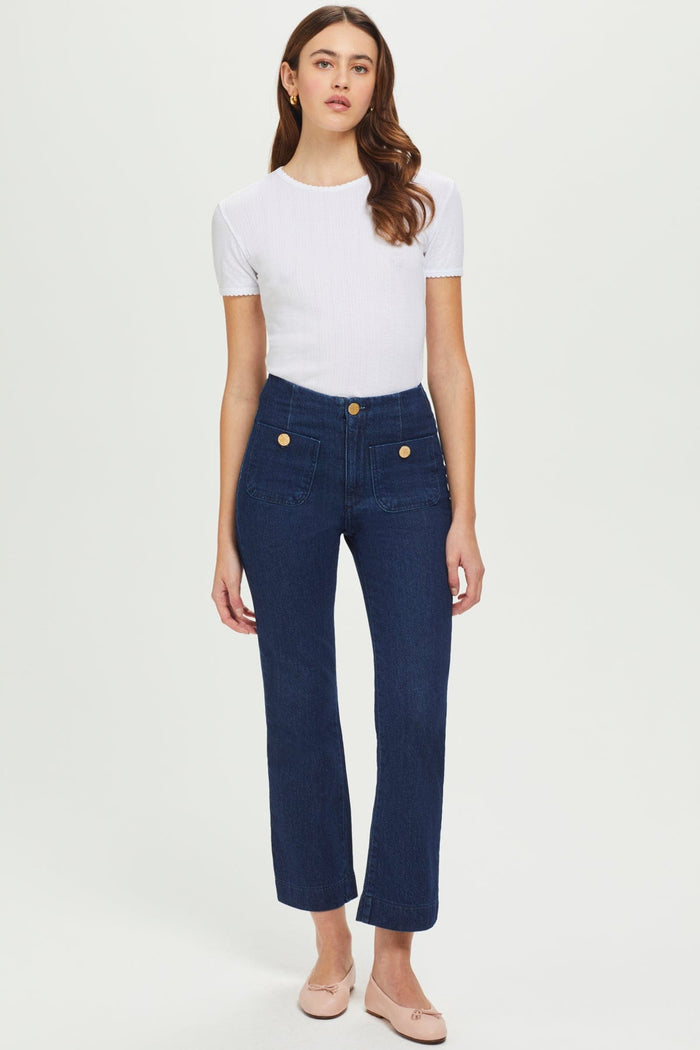 Goldie Pointelle Tee available at Barbara Katz