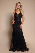 Portia and Scarlett Beaded Fitted Prom Dress PS26089