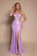 Portia and Scarlett Beaded Strapless Prom Dress PS26072