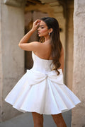 Portia and Scarlett Corset Bow HoCo Dress PS25706