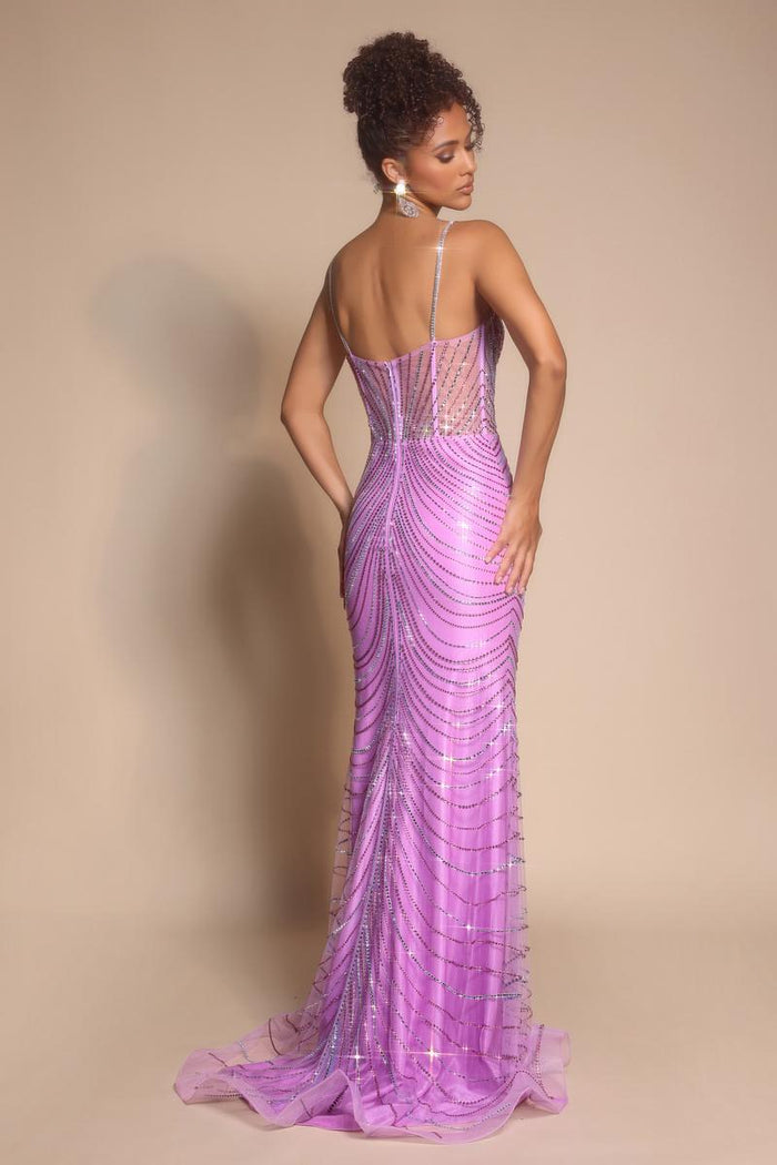 Portia and Scarlett Fitted Rhinestone Prom Dress PS26095
