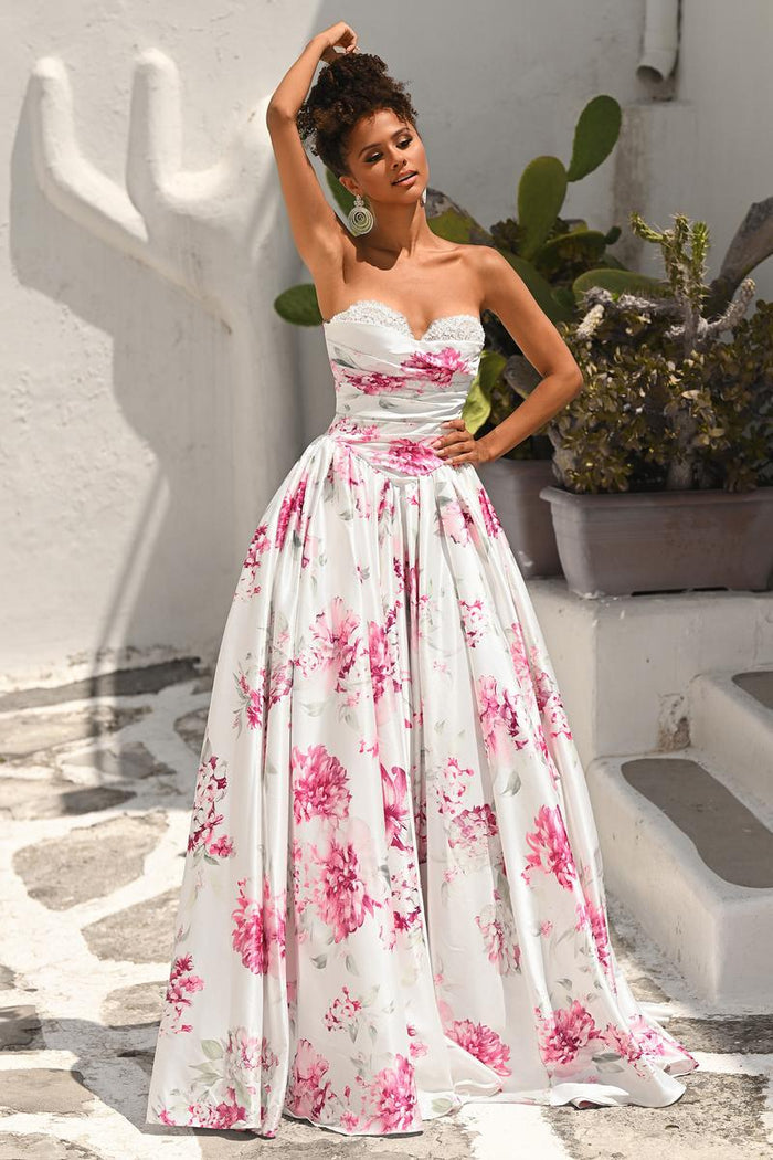 Portia and Scarlett Floral Ball Gown Dress PS26298