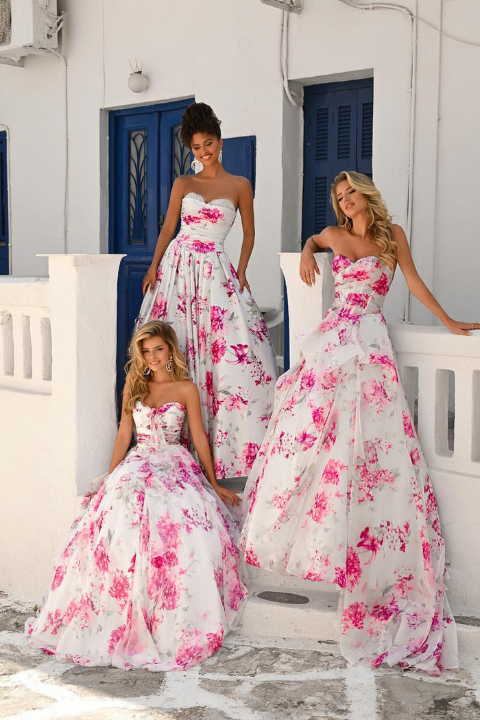 Portia and Scarlett Floral Ball Gown Dress PS26298