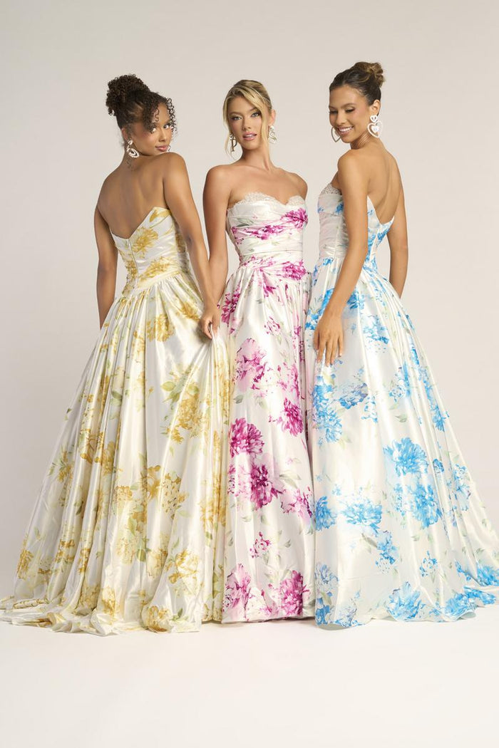 Portia and Scarlett Floral Ball Gown Dress PS26298