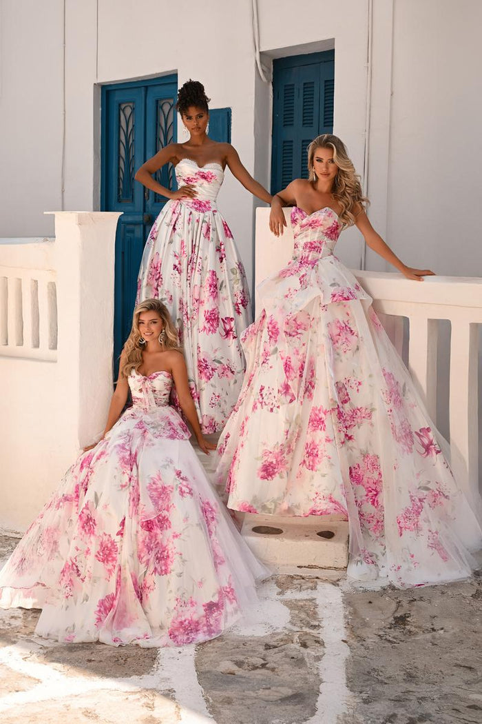 Portia and Scarlett Floral Ball Gown Dress PS26298
