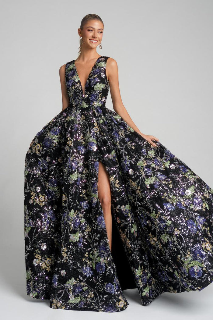 Portia and Scarlett Floral Ball Gown Prom Dress PS26091