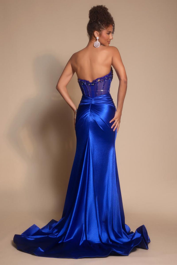 Portia and Scarlett Strapless Corset Prom Dress PS26073