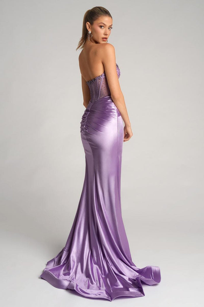 Portia and Scarlett Strapless Corset Prom Dress PS26085