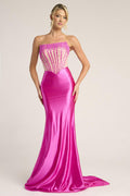 Portia and Scarlett Strapless Corset Prom Dress PS26094