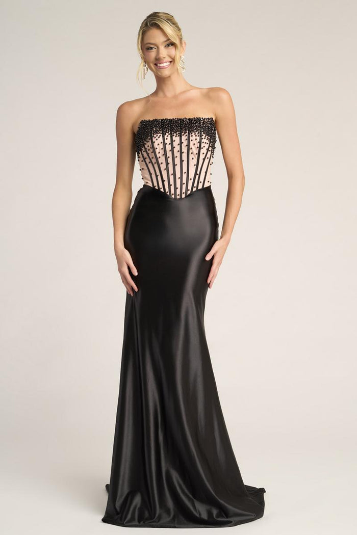 Portia and Scarlett Strapless Corset Prom Dress PS26094