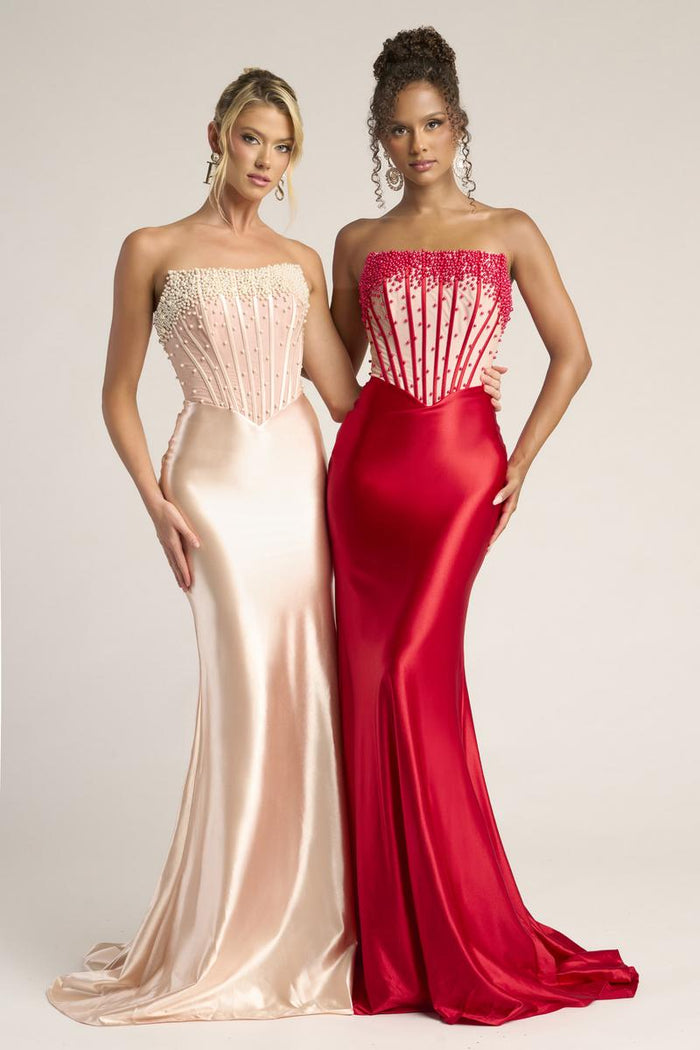 Portia and Scarlett Strapless Corset Prom Dress PS26094