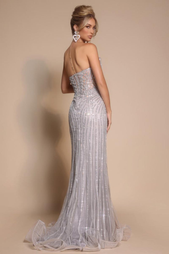Portia and Scarlett Strapless Corset Prom Dress PS26156