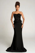 Portia and Scarlett Strapless Fitted Prom Dress PS26124