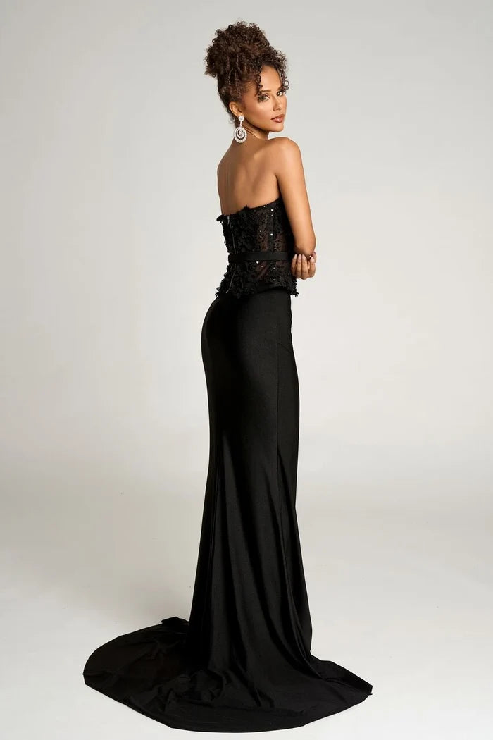 Portia and Scarlett Strapless Fitted Prom Dress PS26124