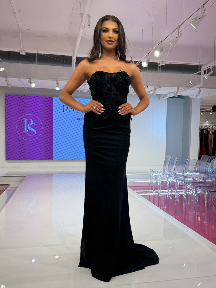 Portia and Scarlett Strapless Fitted Prom Dress PS26124