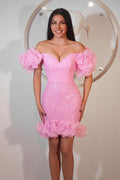 Portia and Scarlett Tight Ruffle Hem HoCo Dress PS25789
