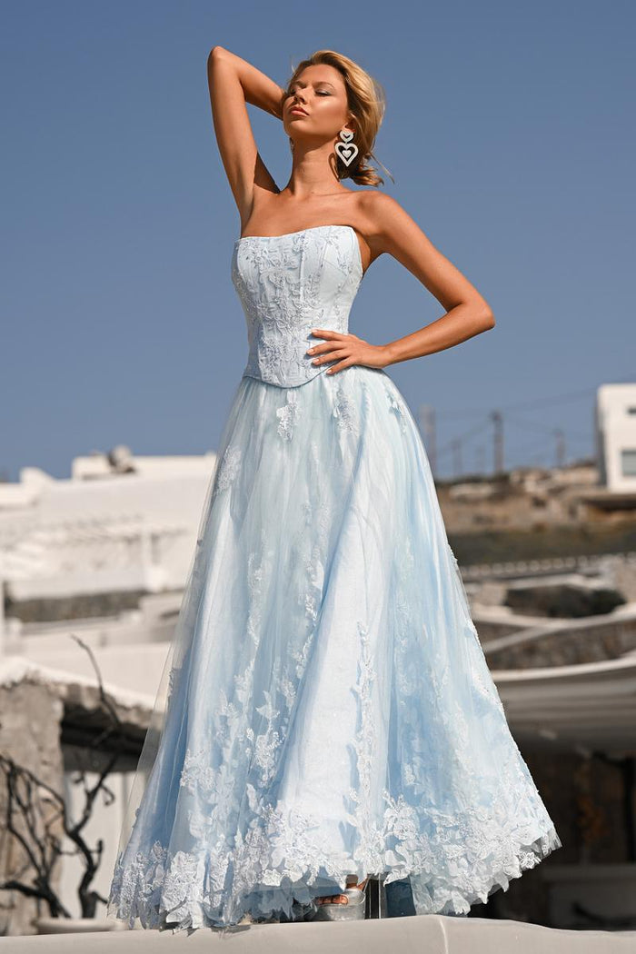 Portia and Scarlett Two Piece A-line Lace Prom Dress PS26061