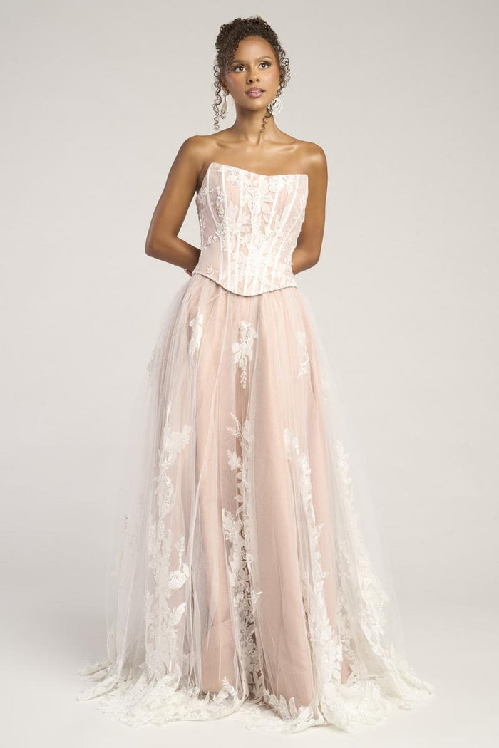 Portia and Scarlett Two Piece A-line Lace Prom Dress PS26061