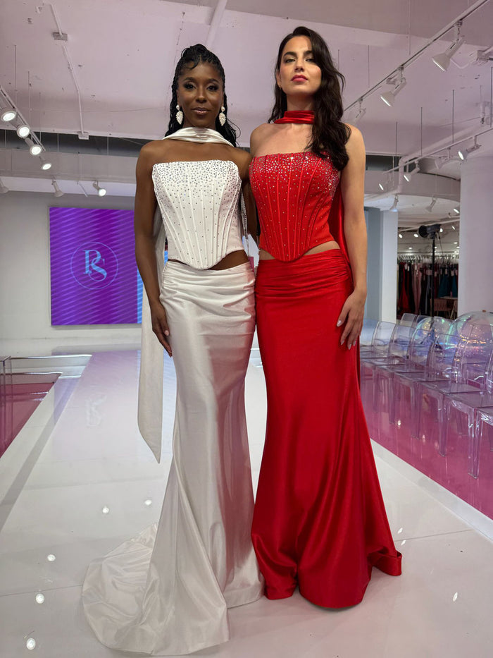 Portia and Scarlett Two Piece Corset Prom Dress PS26140
