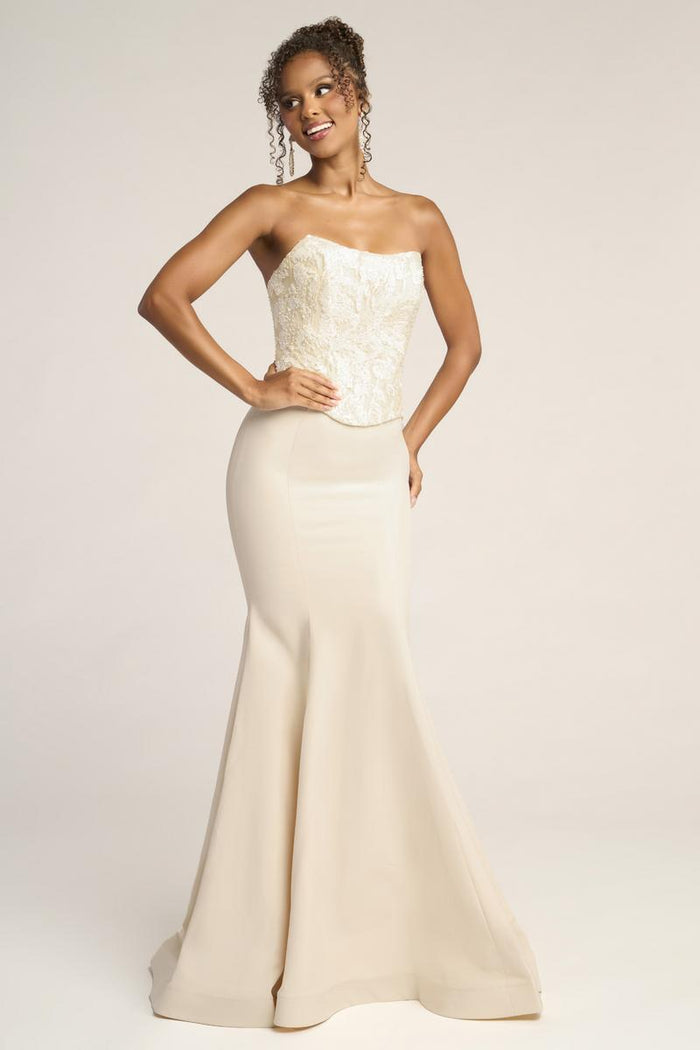 Portia and Scarlett Two Piece Lace Corset Prom Dress PS26092