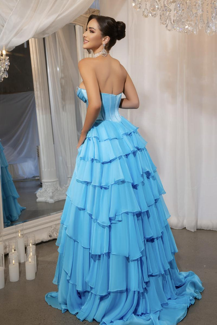 Portia & Scarlett A-Line Ruffle Prom Dress PS25961