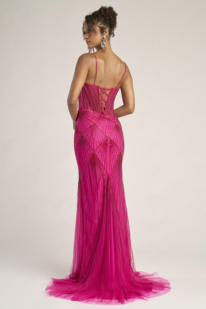 Portia & Scarlett Fitted Illusion Bodice Prom Dress PS26263
