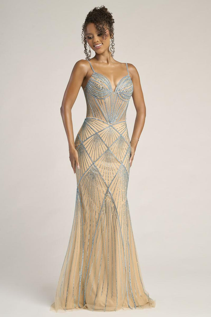 Portia & Scarlett Fitted Illusion Bodice Prom Dress PS26263