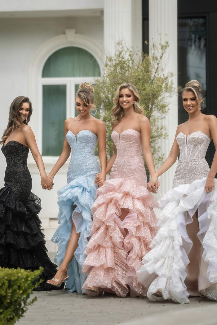 Portia & Scarlett Ruffle Mermaid Prom Dress PS25250