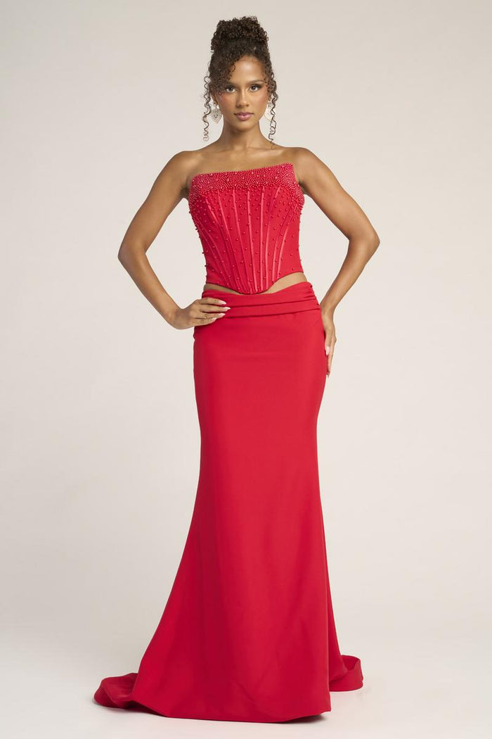 Portia & Scarlett Two Piece Pearl Prom Set PS26007