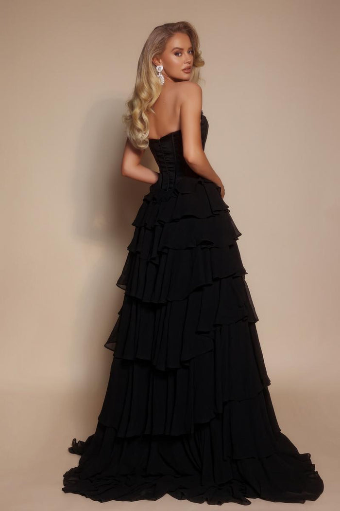 Portia & Scarlett Velvet Corset Ballgown Prom Dress PS26024