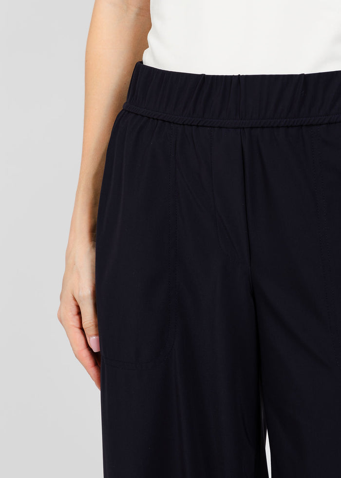 Elliott Lauren Prime Time Tapered Pant in Black available at Barbara Katz