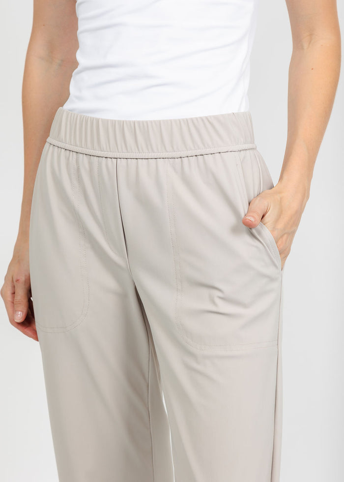 Elliott Lauren Prime Time Tapered Pant in Caulk available at Barbara Katz