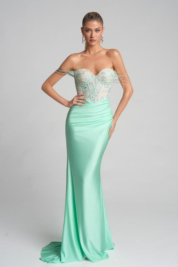 PS I Love You by Portia & Scarlett Fitted Prom Dress X0014