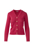 Kinross Rib Button Front Vee Cardigan available at Barbara Katz