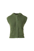 Kinross Rib Button Vest Cardigan available at Barbara Katz